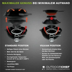 Outdoorchef Gaskugelgrill Arosa 570 G Premium Steel, Schwarz 14 Outdoorchef Gaskugelgrill Arosa 570 G Premium Steel, Schwarz -Grill Verkaufsgeschäft 18 128 32 AROSA 570 G Premium Steel 06