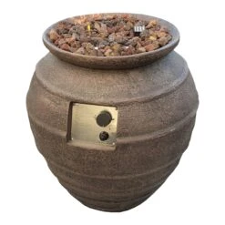 Gardenforma Gas Feuerstelle Katla, Keramik Antik Braun, Faserbeton 13 Gardenforma Gas Feuerstelle Katla, Keramik Antik Braun, Faserbeton -Grill Verkaufsgeschäft 300015001