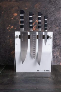 F. DICK Acryl-Messerblock 4 Knives Weiss 1905 4-teilig -Grill Verkaufsgeschäft 4066668 FDICK Knife Block 8197200 05 mood 1