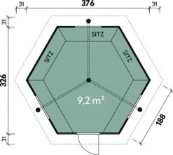 Wolff Finnhaus Grillkota 9 De Luxe Inkl. Grillanlage (B) -Grill Verkaufsgeschäft 779121 3