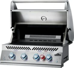 NAPOLEON 700-Series 32", Edelstahl, Einbau, Inkl. Drehspieß -Grill Verkaufsgeschäft BIG32RB Grillhead Ang Open KnobsOn BurnerLit 1