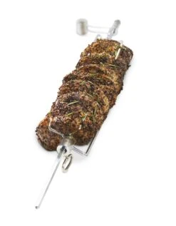 Broil King Pellet Smoker Drehspieß-Set Mit Elektromotor 9 Broil King Pellet Smoker Drehspieß-Set Mit Elektromotor -Grill Verkaufsgeschäft BK 60669 Propped 01