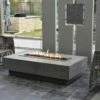 Gardenforma Gas Feuerstelle Hampton Aus Faserbeton In Betonoptik, Grau 2 Gardenforma Gas Feuerstelle Hampton Aus Faserbeton In Betonoptik, Grau -Grill Verkaufsgeschäft OFG139LG 1