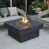 Gardenforma Gas Feuerstelle Branford Aus Faserbeton In Betonoptik, Schwarz 1 Gardenforma Gas Feuerstelle Branford Aus Faserbeton In Betonoptik, Schwarz -Grill Verkaufsgeschäft OFG141BK 1