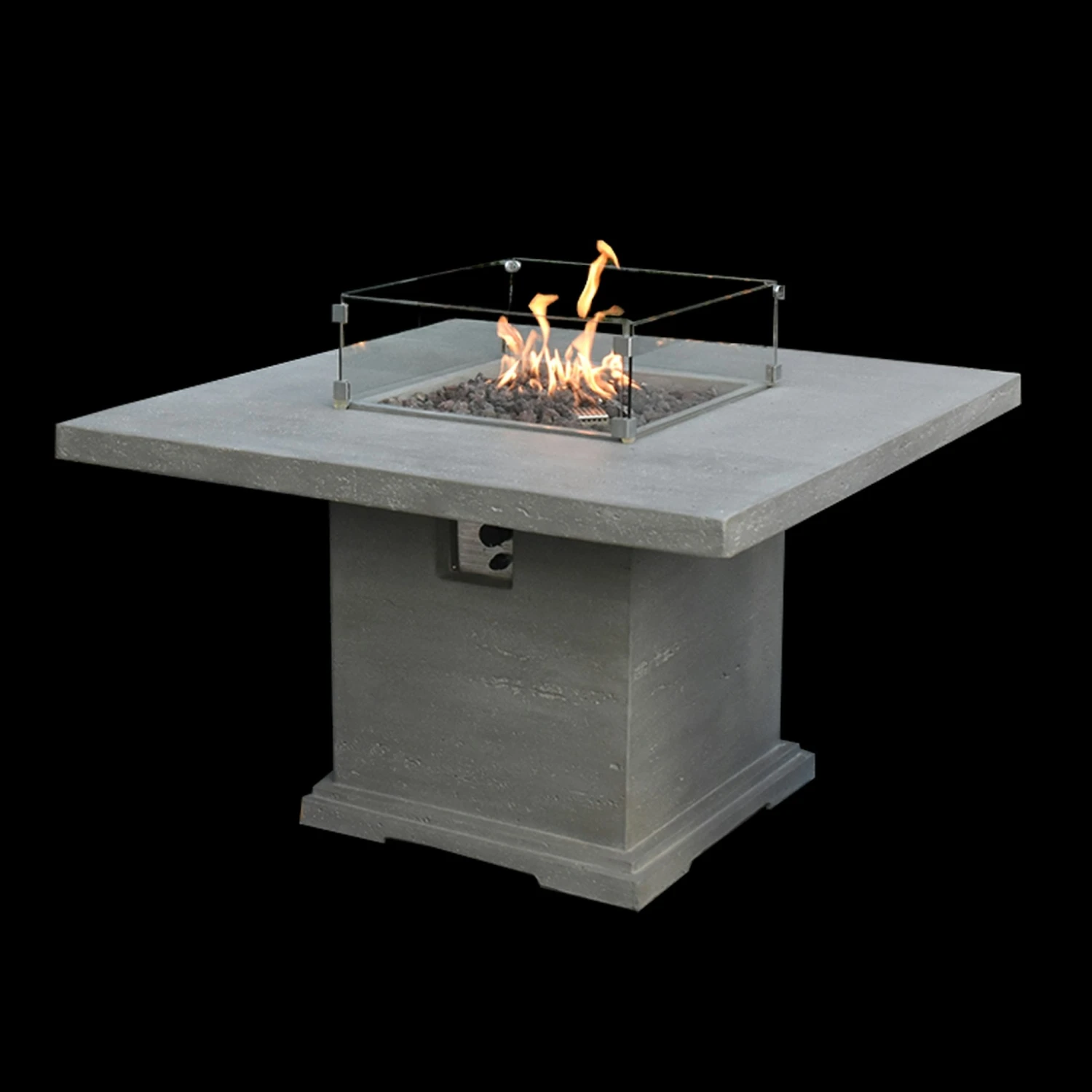 Gardenforma Gas Feuerstelle Birmingham Aus Faserbeton In Betonoptik, Grau 4 Gardenforma Gas Feuerstelle Birmingham Aus Faserbeton In Betonoptik, Grau – Bild 2