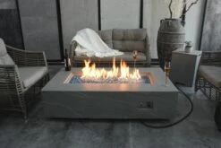 Gas Feuerstelle Colorado Sandstein-Optik Grau