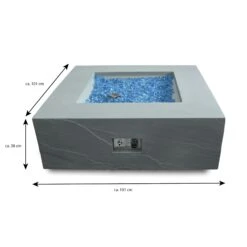 Gas Feuerstelle Carpertee Sandstein-Optik Grau -Grill Verkaufsgeschäft OFG411SG Carpertee Measurement