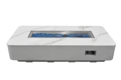 Gas Feuerstelle Athen Marmor-Optik Weiß -Grill Verkaufsgeschäft OFP102BW Athen Silo