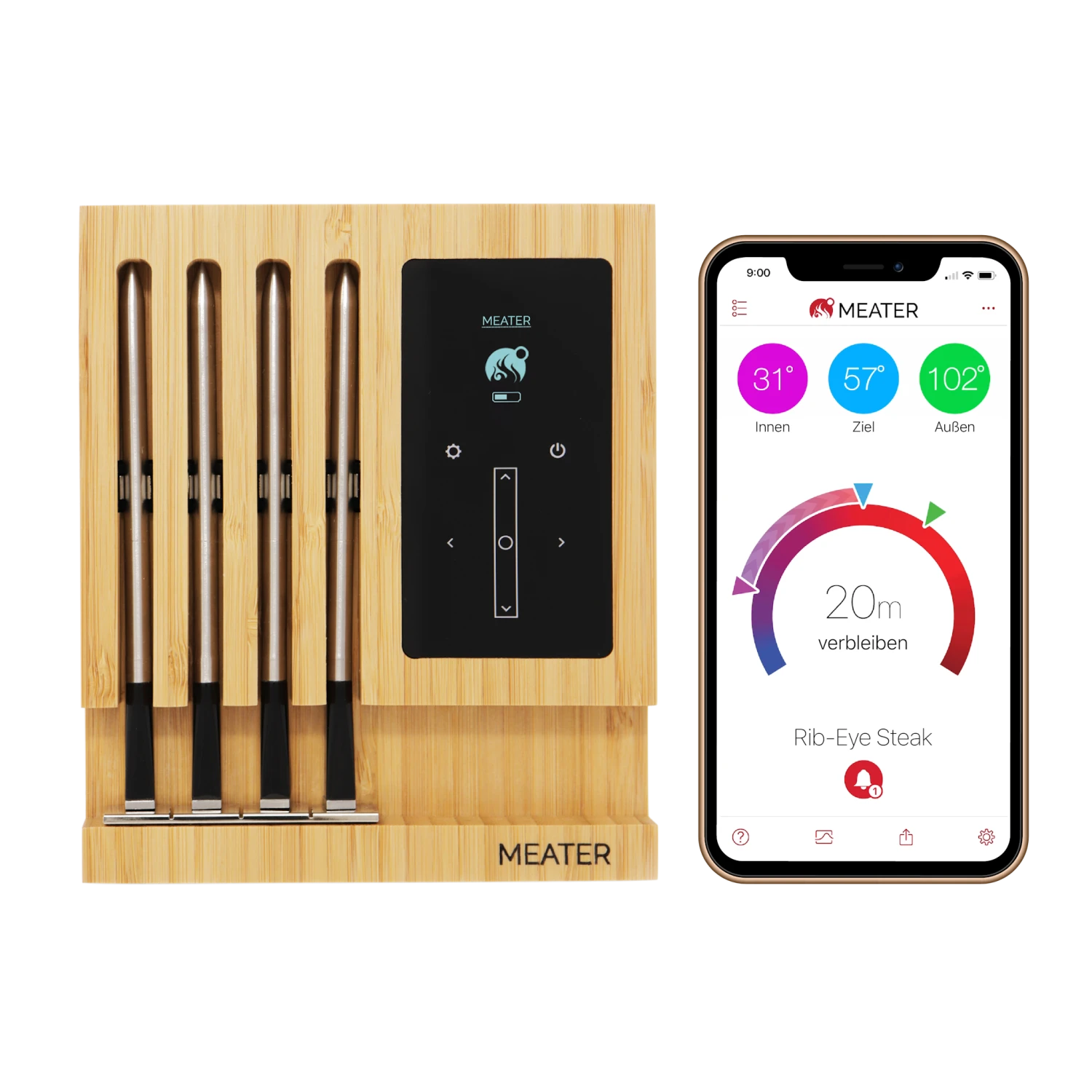 MEATER Block Bluetooth Fleischthermometer, Kabellos 4 MEATER Block Bluetooth Fleischthermometer, Kabellos – Bild 2