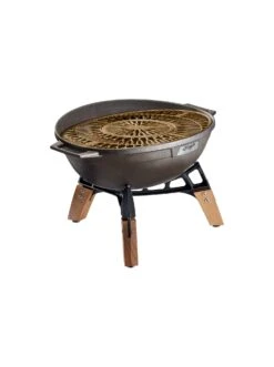 IGNIUM Taran Fire -Grill Verkaufsgeschäft TARAN Fire Design Feuerschale mit Rost seitlich Hersteller Ignium 300dpi