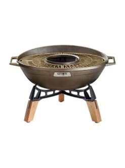 IGNIUM Taran Fire -Grill Verkaufsgeschäft TARAN Fire Feuerschale mit Wok frontal Hersteller Ignium 300dpi