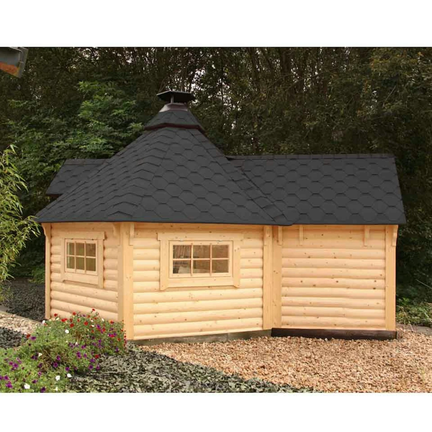 Wolff Finnhaus Grillkota 9 De Luxe Mit Anbau 4 Wolff Finnhaus Grillkota 9 De Luxe Mit Anbau – Bild 2