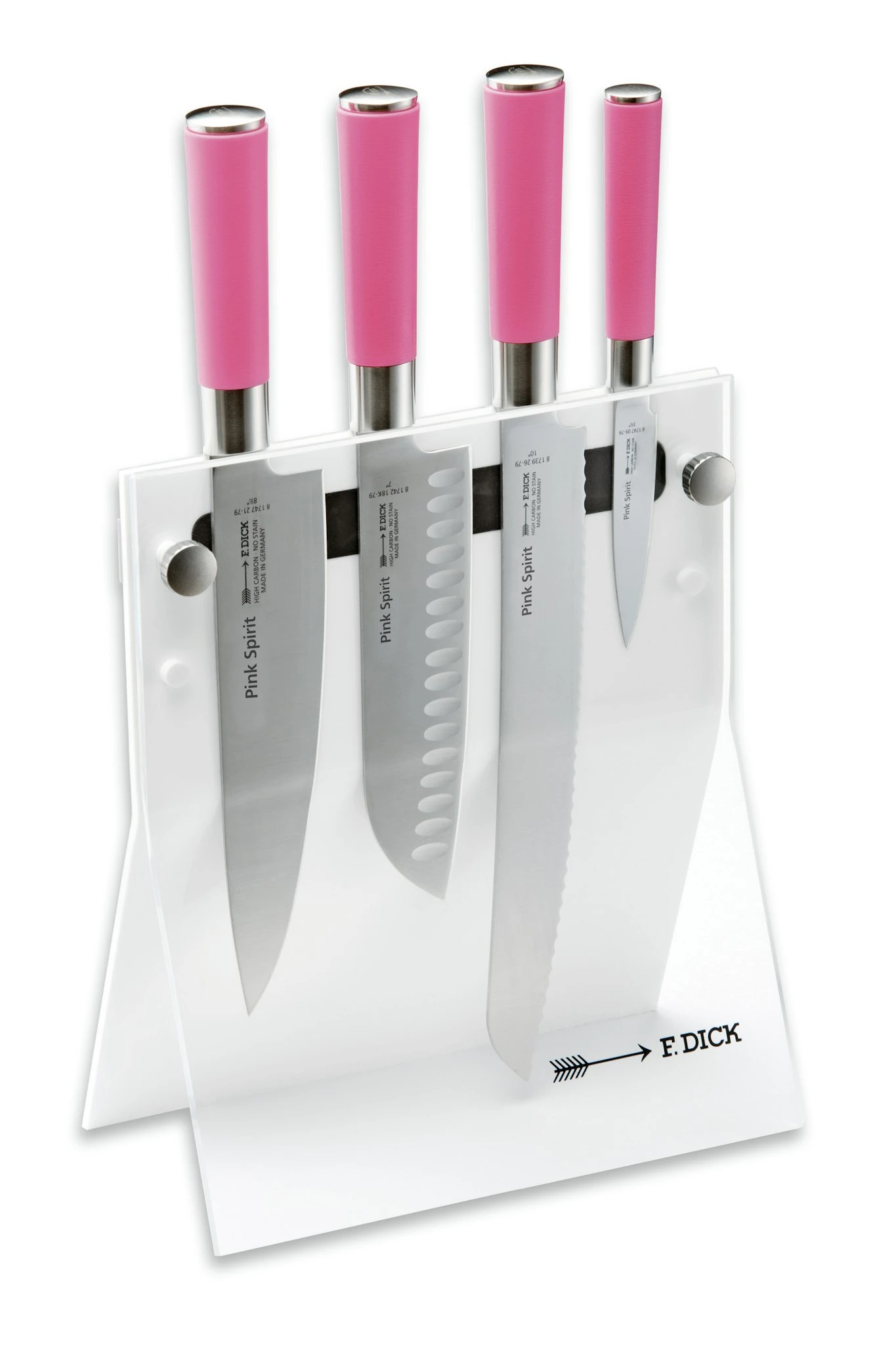 F. DICK Acryl-Messerblock 4 Knives Pink Spirit 4-teilig 3 F. DICK Acryl-Messerblock 4 Knives Pink Spirit 4-teilig