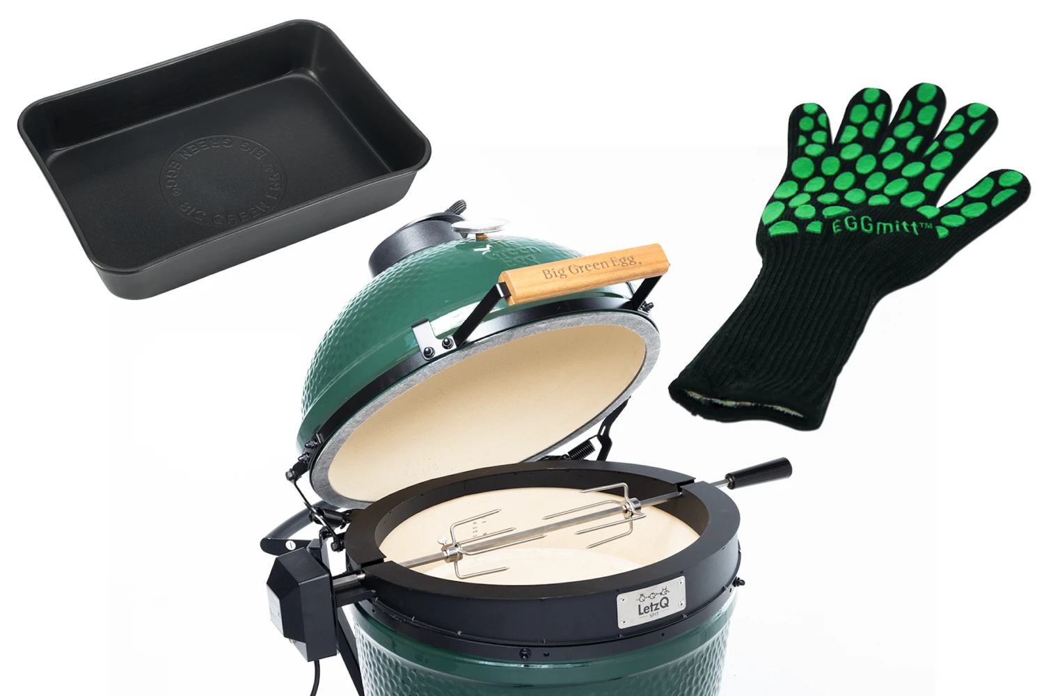 Big Green Egg Rotisserie Set Large 3 Big Green Egg Rotisserie Set Large
