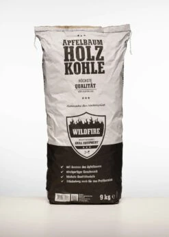 WILDFIRE Aroma Holzkohle Vom Apfelbaum 9 Kg/ Karton -Grill Verkaufsgeschäft bge wildfire charcoal appeltree 03