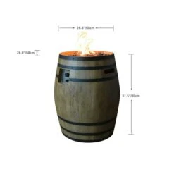 Gardenforma Gas Feuerstelle Porvoo -Grill Verkaufsgeschäft feuerstelle porvoo holzfass optik 7