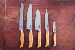 Grills.de Kochmesser Mit Olivenholzgriff 21cm -Grill Verkaufsgeschäft grills de 100223 Gruppenbild 2