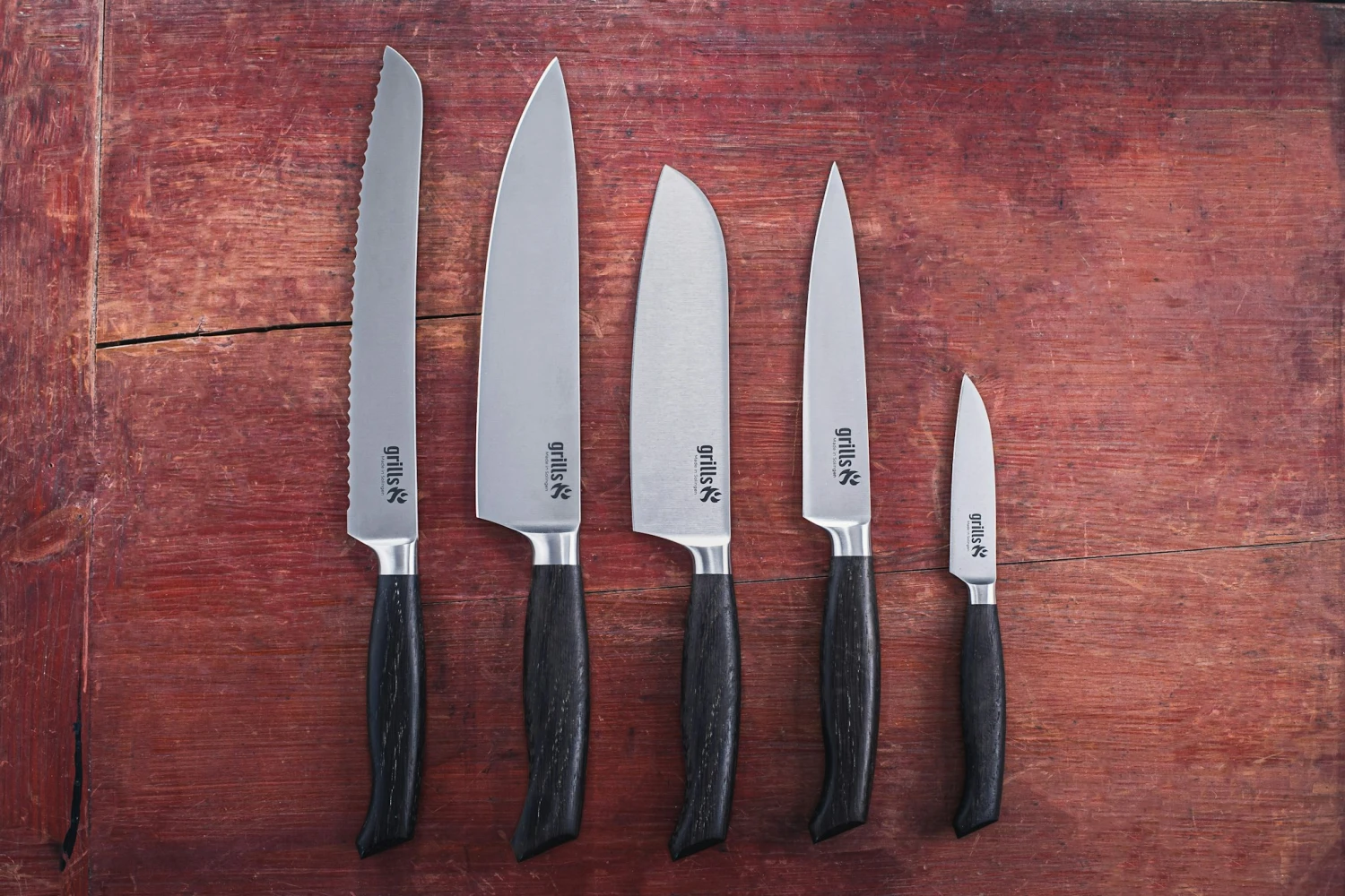 Grills.de Santokumesser Mit Eichenholzgriff 16cm 6 Grills.de Santokumesser Mit Eichenholzgriff 16cm – Bild 4