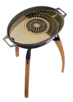 IGNIUM Taran Holzkohle Grill Celtic -Grill Verkaufsgeschäft ignium grill freisteller total gross seitlich oben platte gitter 01 2