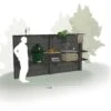 WWOO Designbeton-Outdoorküche Michel -Grill Verkaufsgeschäft outdoorkitchen wwoo 02 07