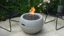 Gardenforma Gas Feuerstelle Marra, Beton-Optik Grau, Aus Faserbeton -Grill Verkaufsgeschäft vo6eKjdqgnE