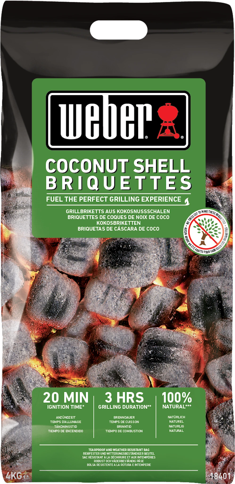 Weber Kokosnuss Briketts - 8 Kg 3 Weber Kokosnuss Briketts - 8 Kg